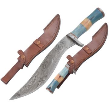 Old Ram Handmade Custom Damascus Hunting Knife